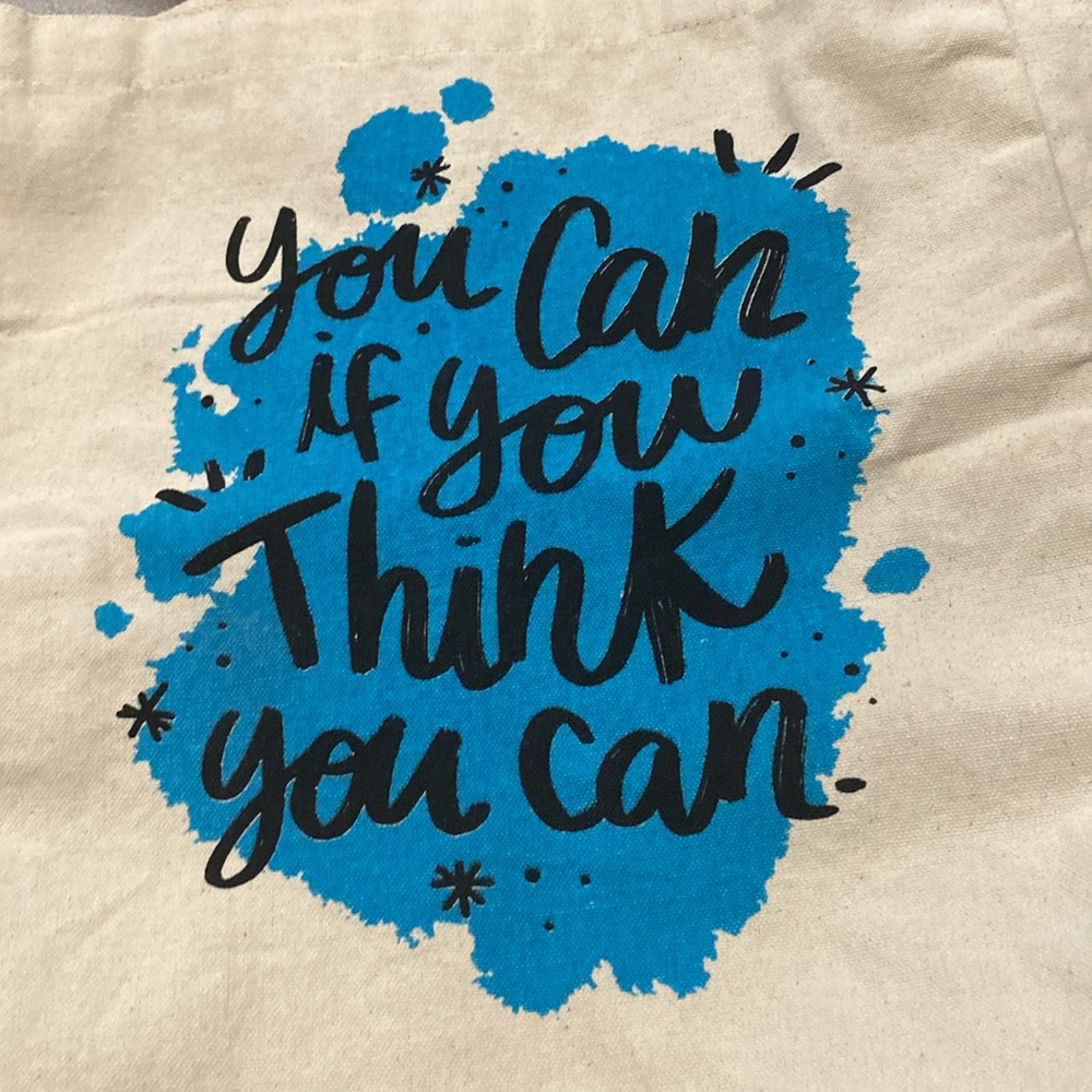 Simple Tote Bag With A Positive Message - image 1